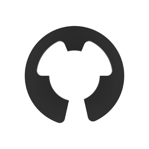 Black external snap ring clip for retaining axles in John Deere parts and accessories under $50 collection