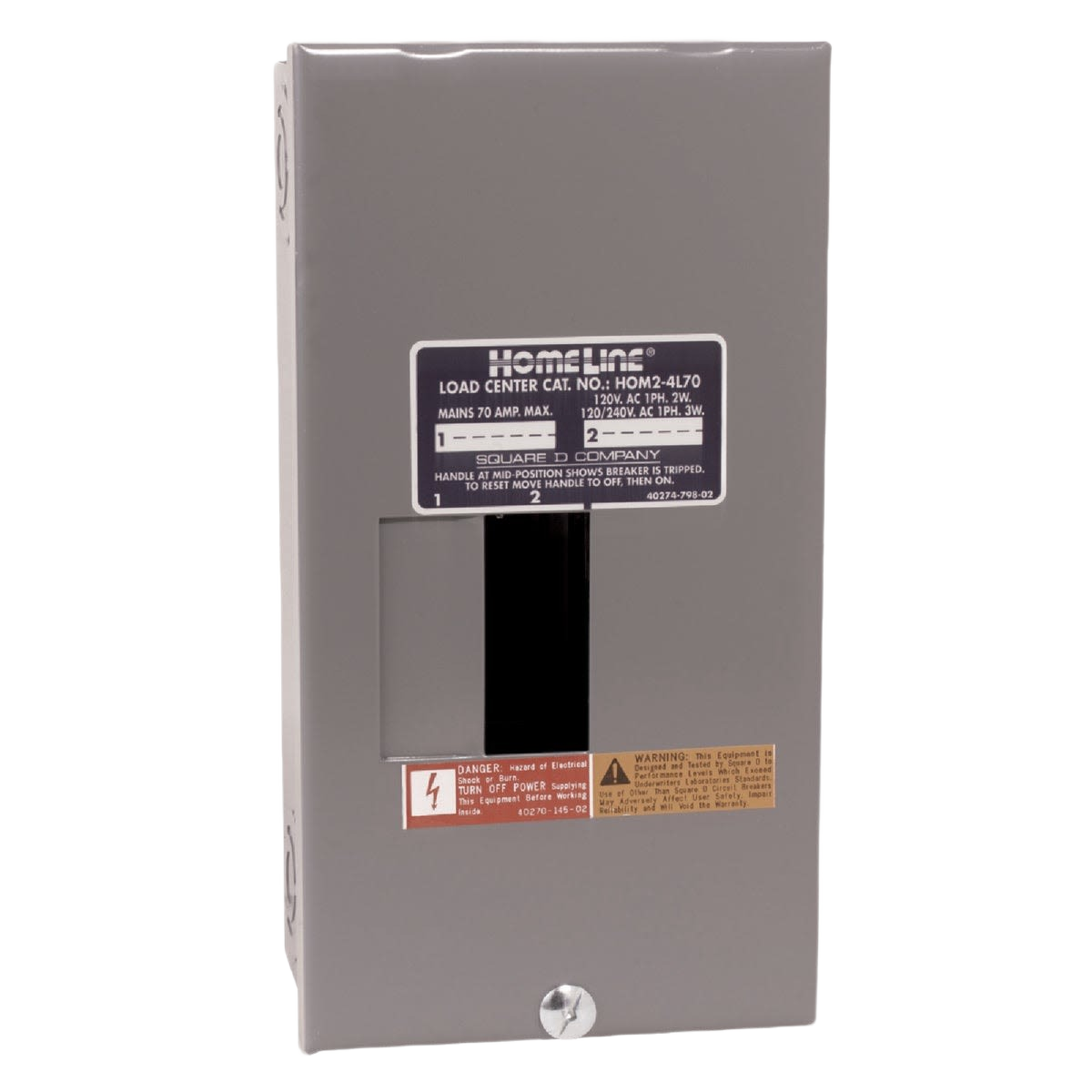 Gray metal indoor main lug load center for electrical power distribution in home improvement and breaker collections under $50