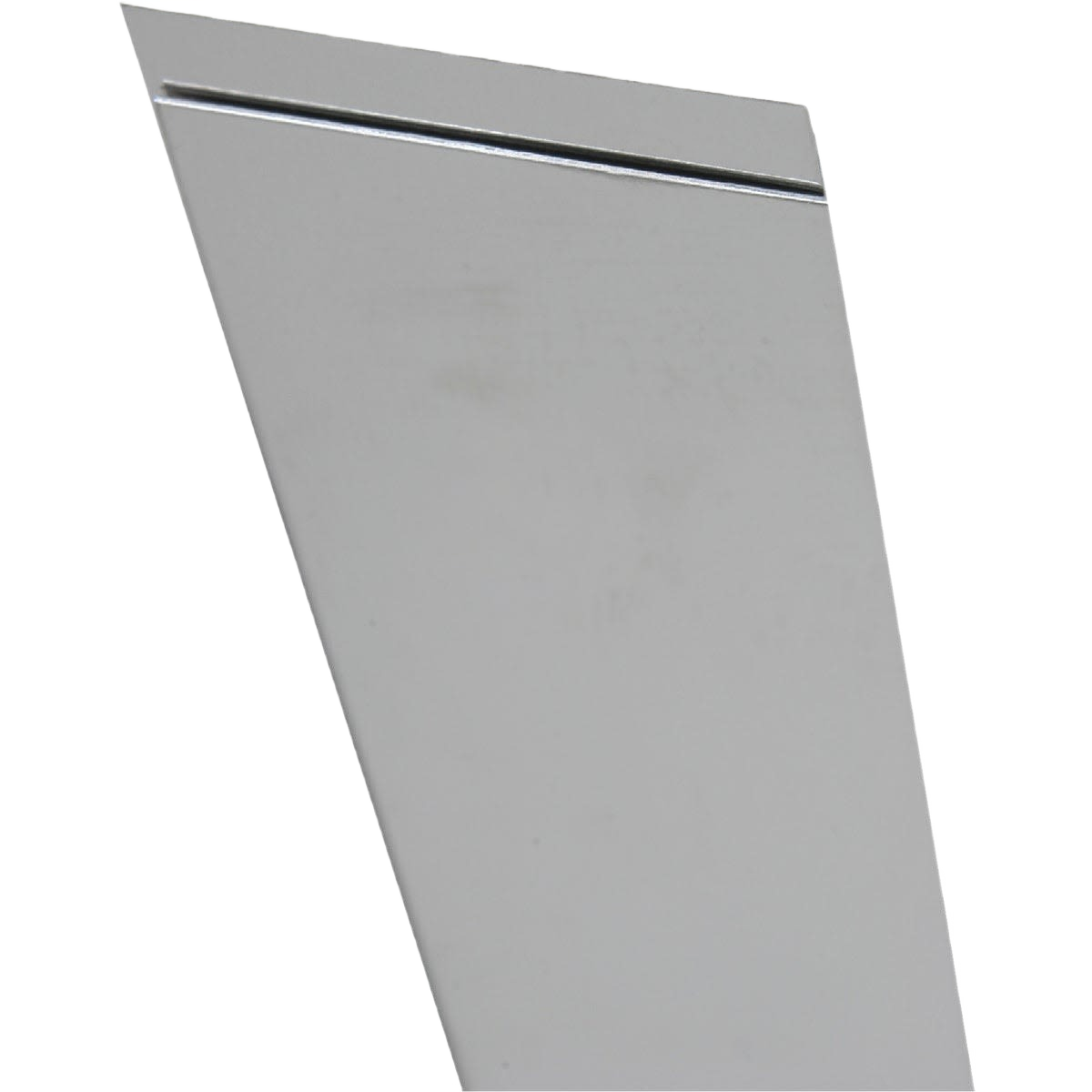 Smooth aluminum sheet stock panel with clean edges ideal for home improvement and tools projects
