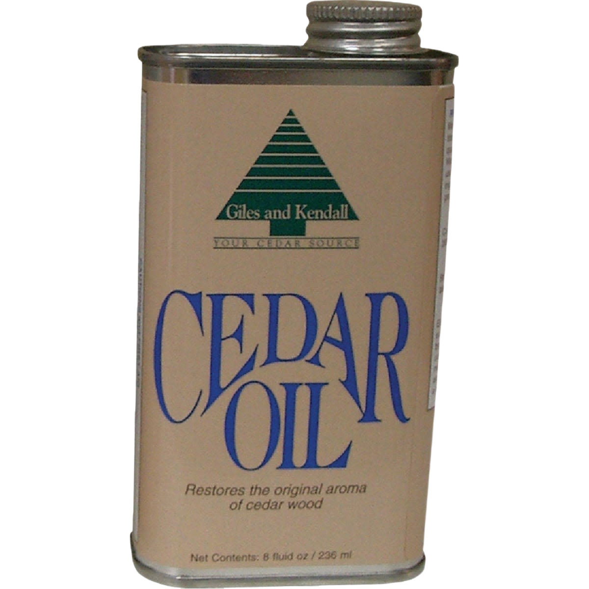Metal container of cedar oil wood finish restorer for sealing and polishing wood in home improvement collections under $50