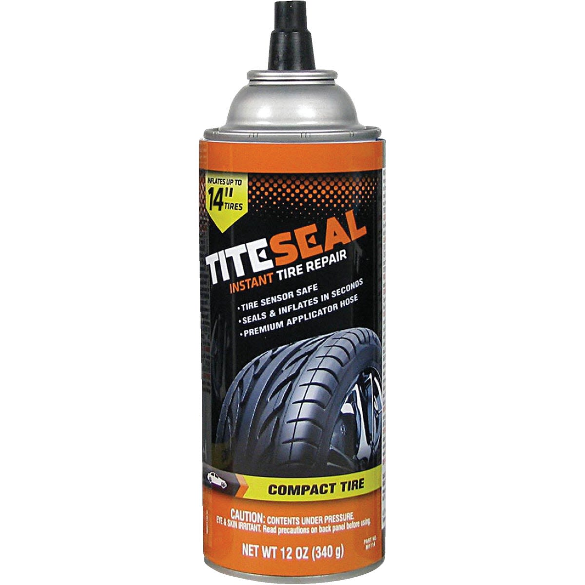 Portable tire sealer and inflator with applicator hose for quick repairs in parts and lubricants collections under $50