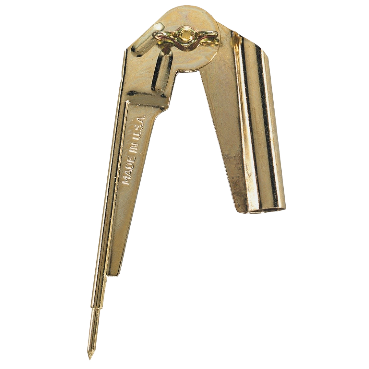 Brass compass and scriber with wing nut adjustment and hardened steel point for precision marking in woodworking tools collection