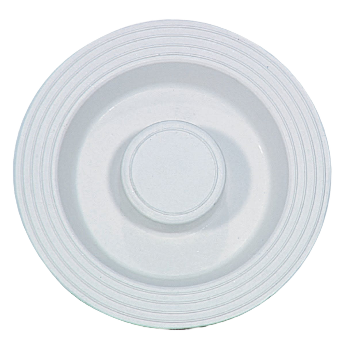 White rubber sink stopper designed to fit 3-1/2 inch drains for leakproof seal in plumbing and sink repair parts under $50