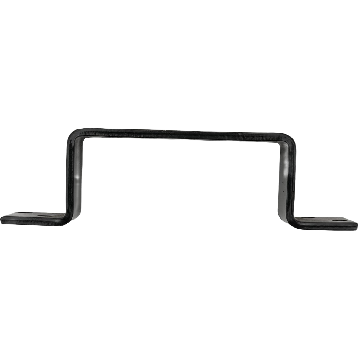 Black heavy-duty closed bar holder for door reinforcement, part of hardware and gate accessories under $50 collection
