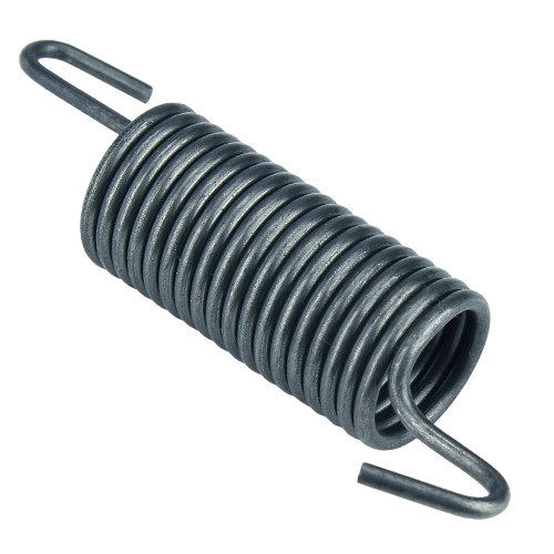 Heavy-duty metal extension spring with hooks on both ends for use in home improvement and tools applications