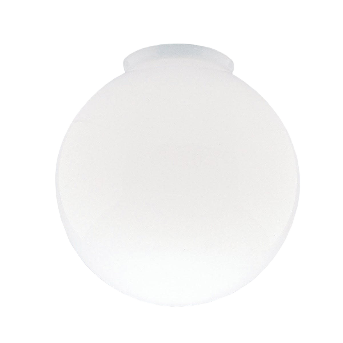 Gloss white glass globe shade for ceiling lights in bathroom, lighting, and home decor collections under 50 dollars