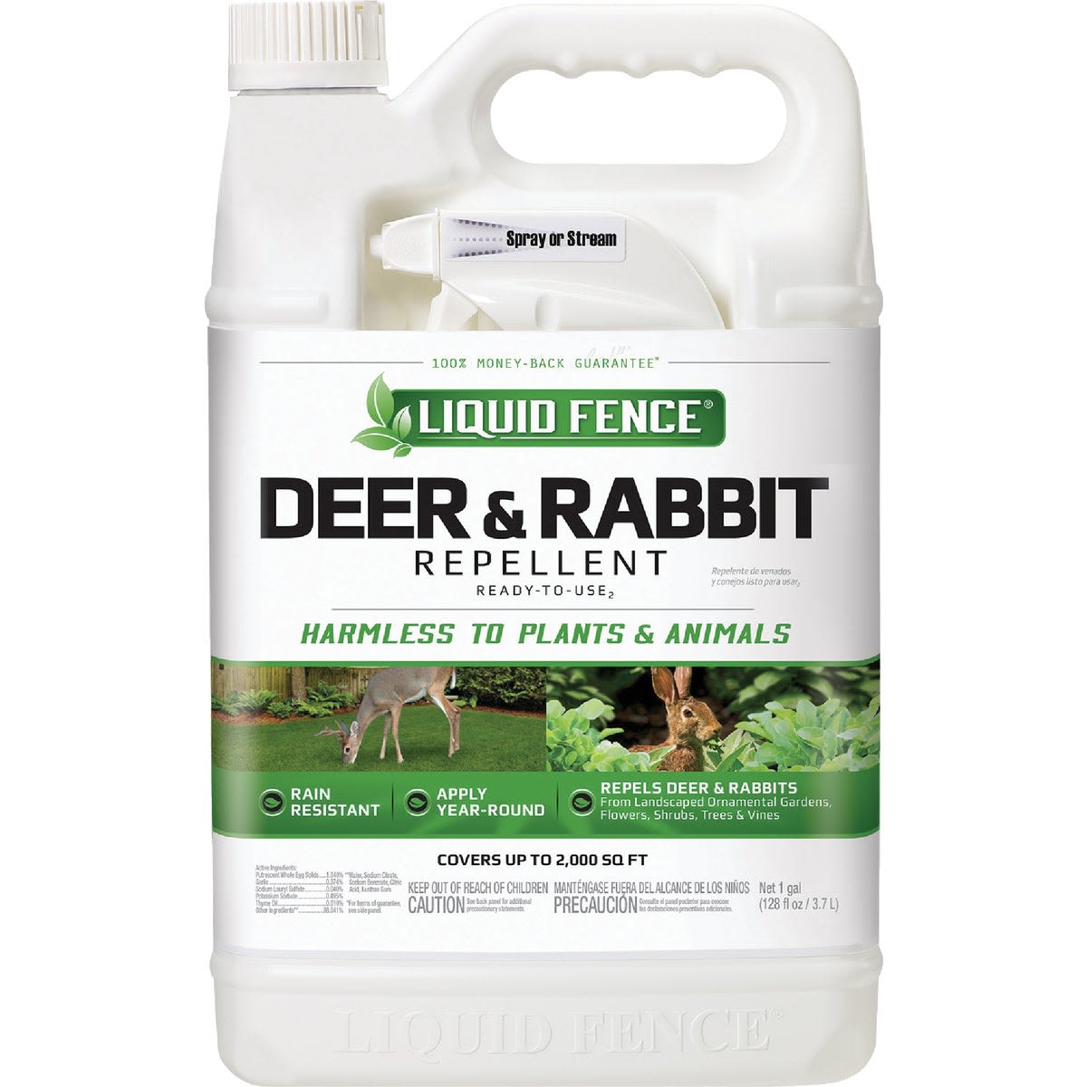 1 gallon container of deer and rabbit repellent for lawn and garden pest control under $50 collection