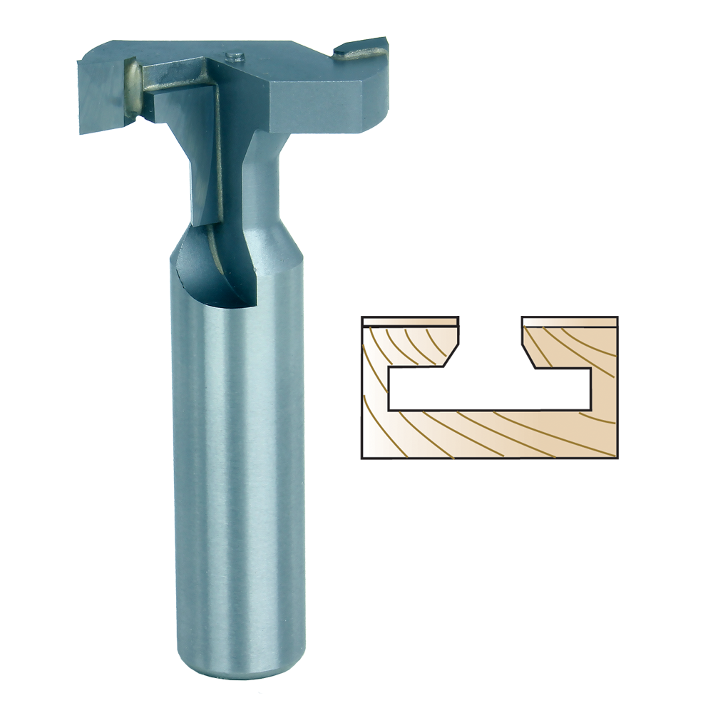 Precision t-slot cutter bit for woodworking in power tool accessories and blades and bits collections under $100