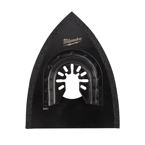 Black Milwaukee hybrid carbide grit blade for oscillating multi-tools in saw blades and power tool accessories collections