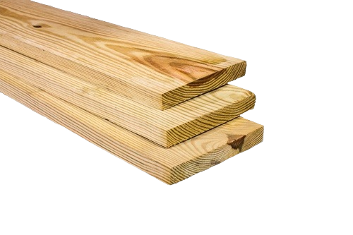 Stack of smooth untreated wooden boards with visible natural grain for home improvement projects