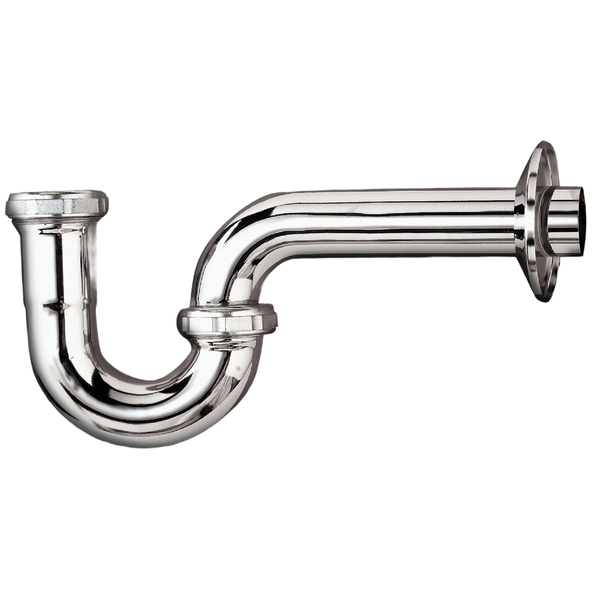 Chrome-plated brass P-trap pipe fitting for plumbing in Pipes & Fittings and Home Improvement collections under $50