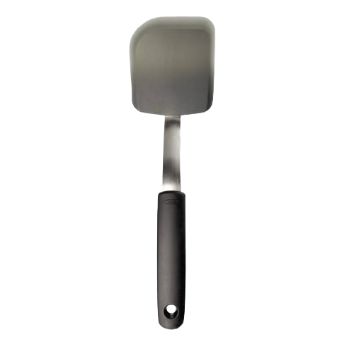 Durable silicone cookie spatula with black handle for easy baking and cooking in kitchen utensils and gadgets collections under $50