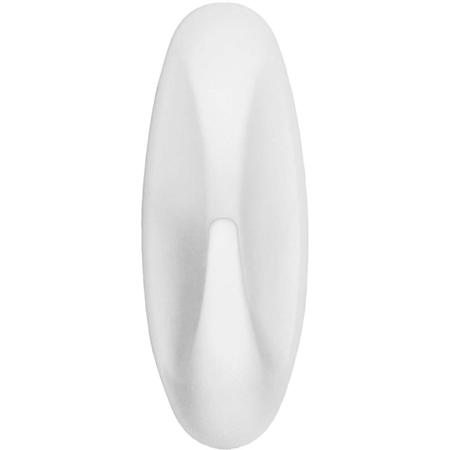 Single white medium-sized adhesive utility hook for home improvement and hardware fasteners under fifty dollars collection