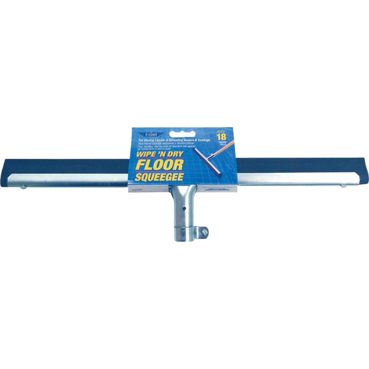 18-inch floor squeegee with dual closed-cell foam rubber blade for tile, grout, and brick cleaning tools collections