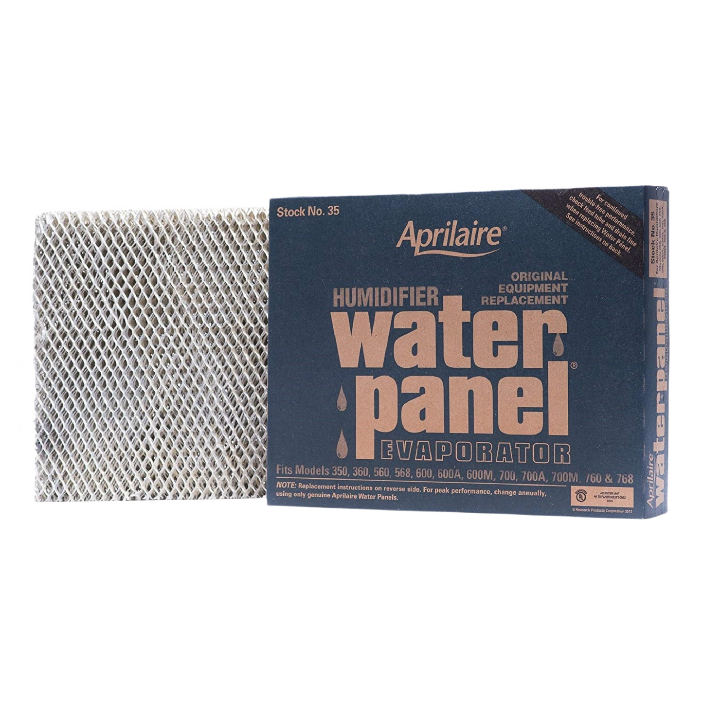 Humidifier water panel evaporator designed for whole-house systems in heating and cooling air management collections under $50