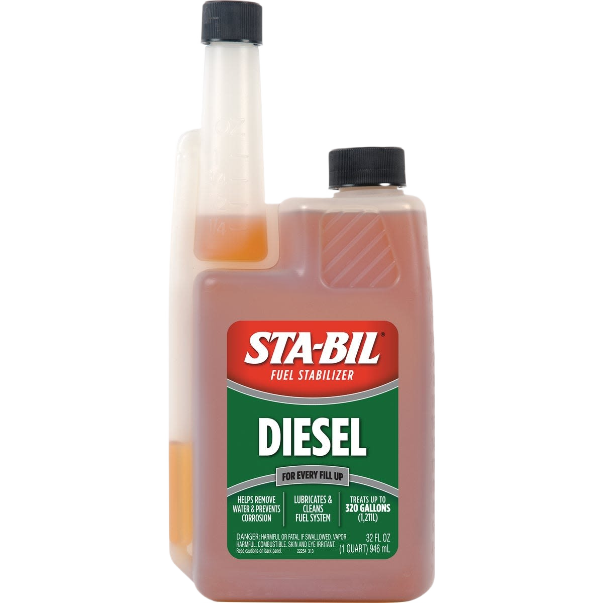 Plastic bottle of diesel fuel stabilizer additive for automotive fluids and lubricants collection under $50