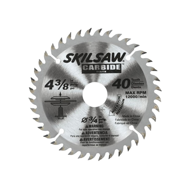 Carbide-tipped saw blade with 40 teeth for laminate cutting, part of saw blades and tool accessories collections under $50