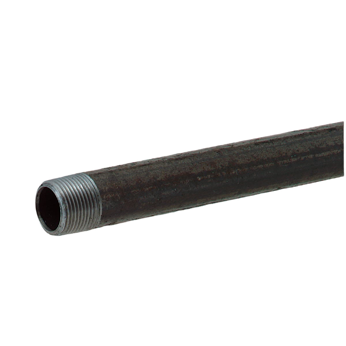 Black carbon steel pipe with threaded end for plumbing and pipes & fittings collection under $50 and home improvement