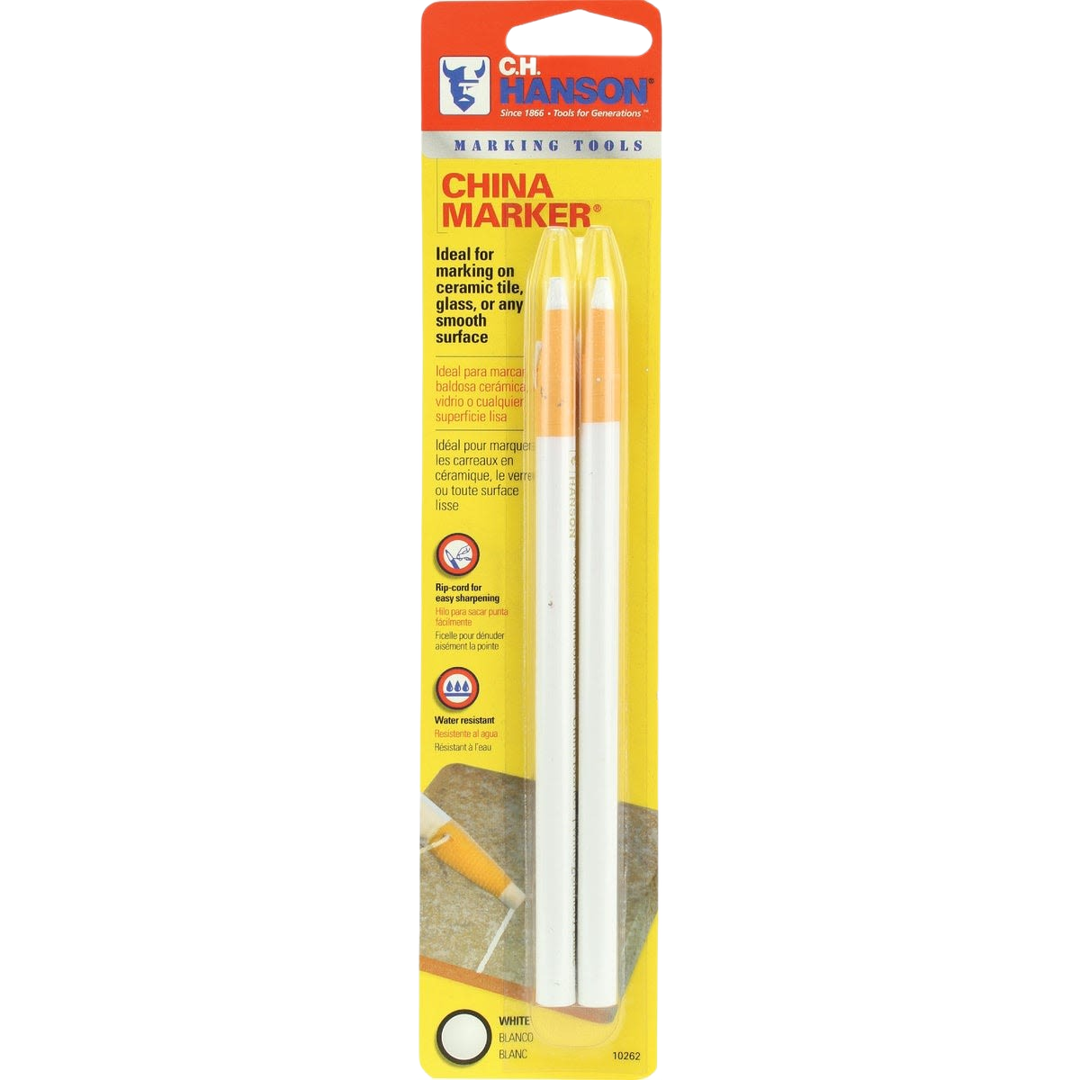 White china marking pencils in 2-pack for ceramics, glass, woodworking, and office use under $50 collection