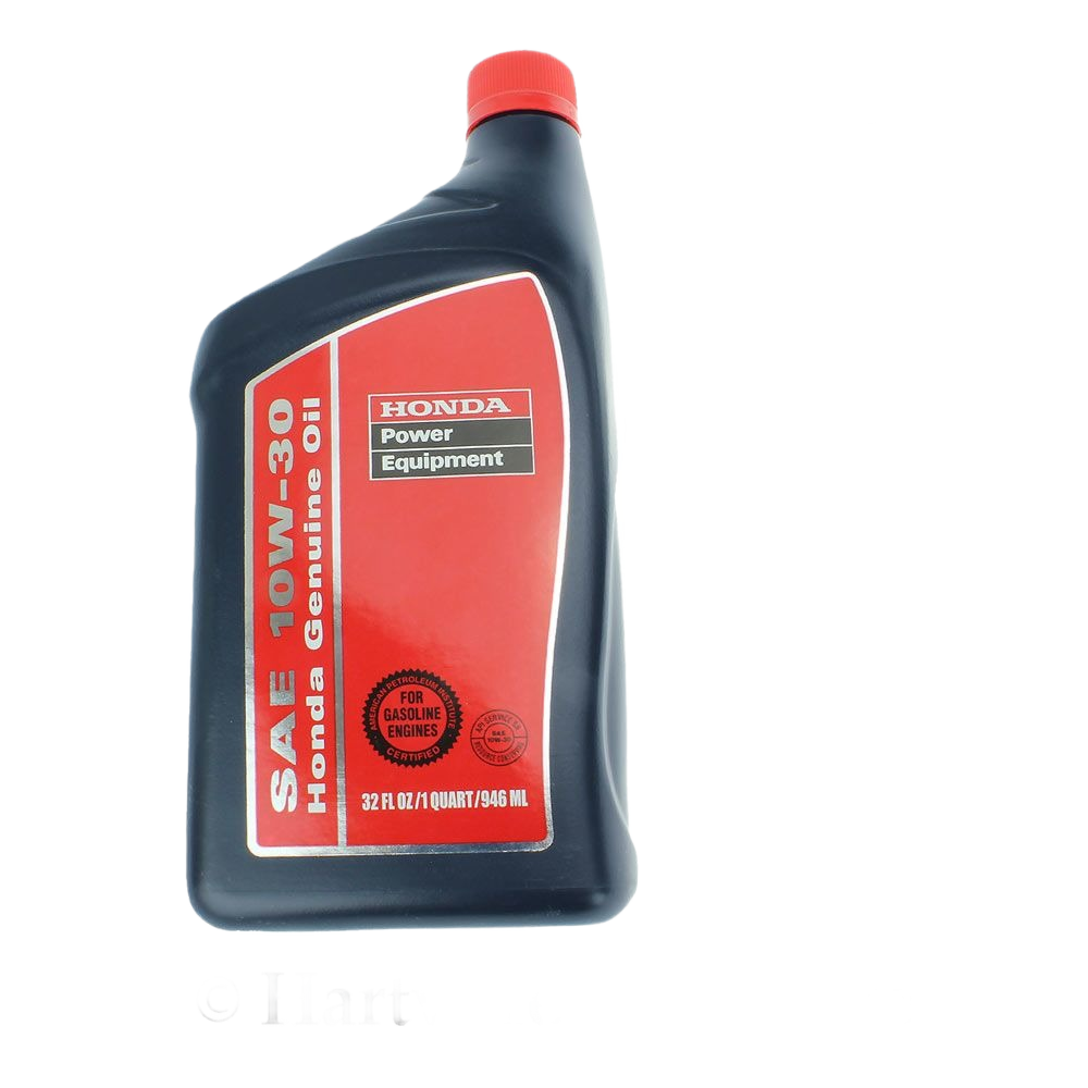 Black and red 1-quart container of 10W-30 motor oil for Honda power equipment in Parts & Lubricants collection
