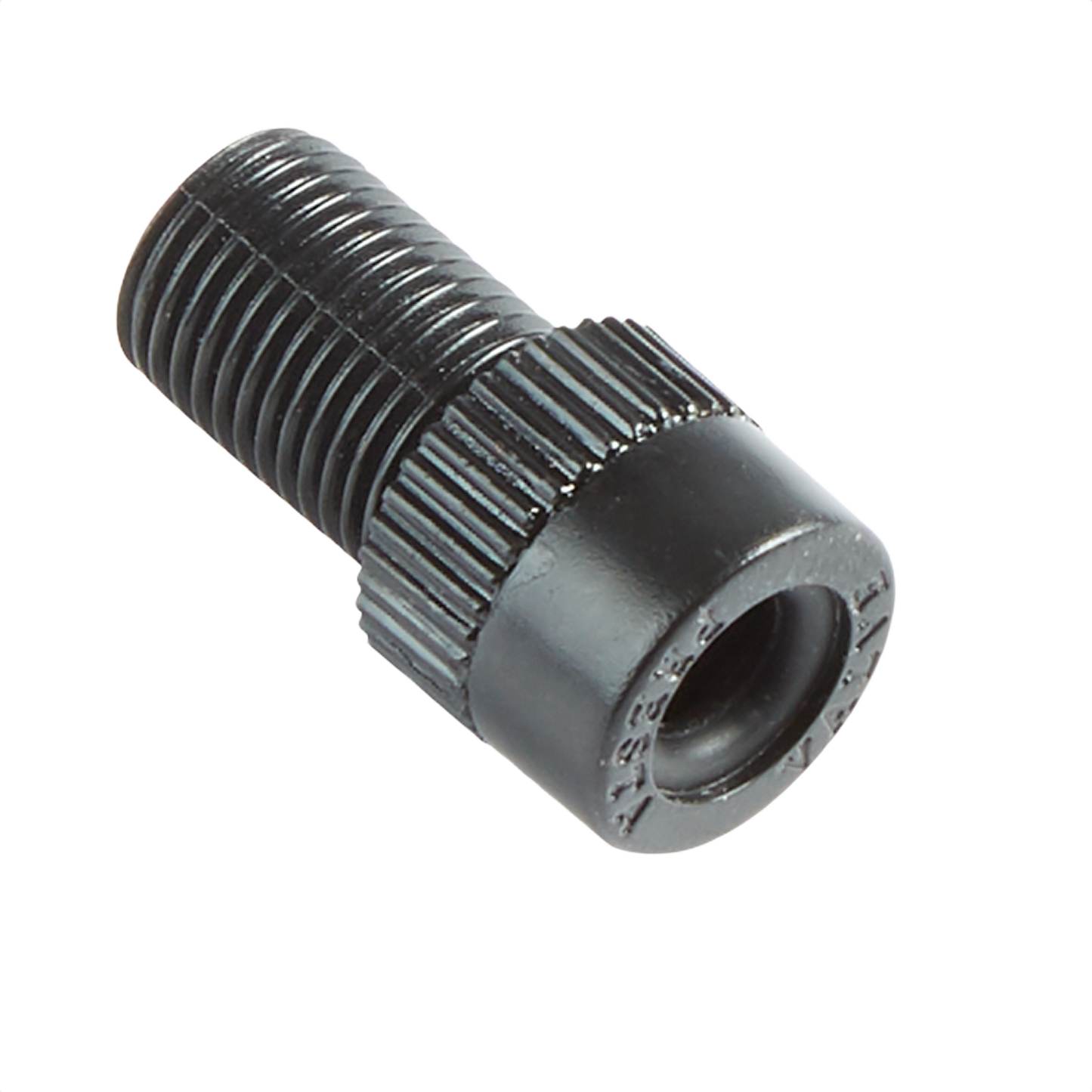 Black threaded metal inflator adaptor for air tools and accessories in home improvement collection