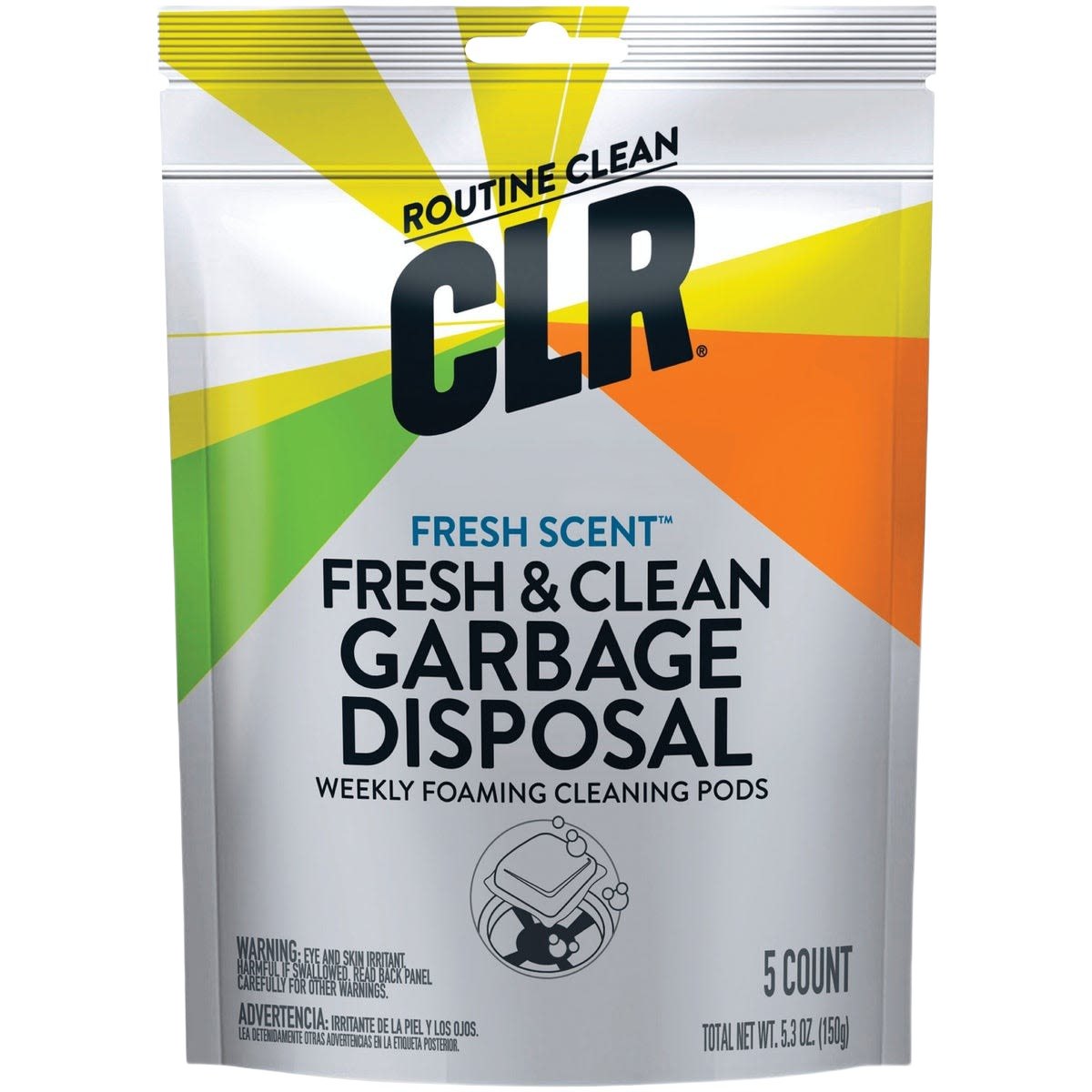 Package of CLR Fresh & Clean foaming garbage disposal cleaner pods in Cleaning Supplies and Home Improvement collections