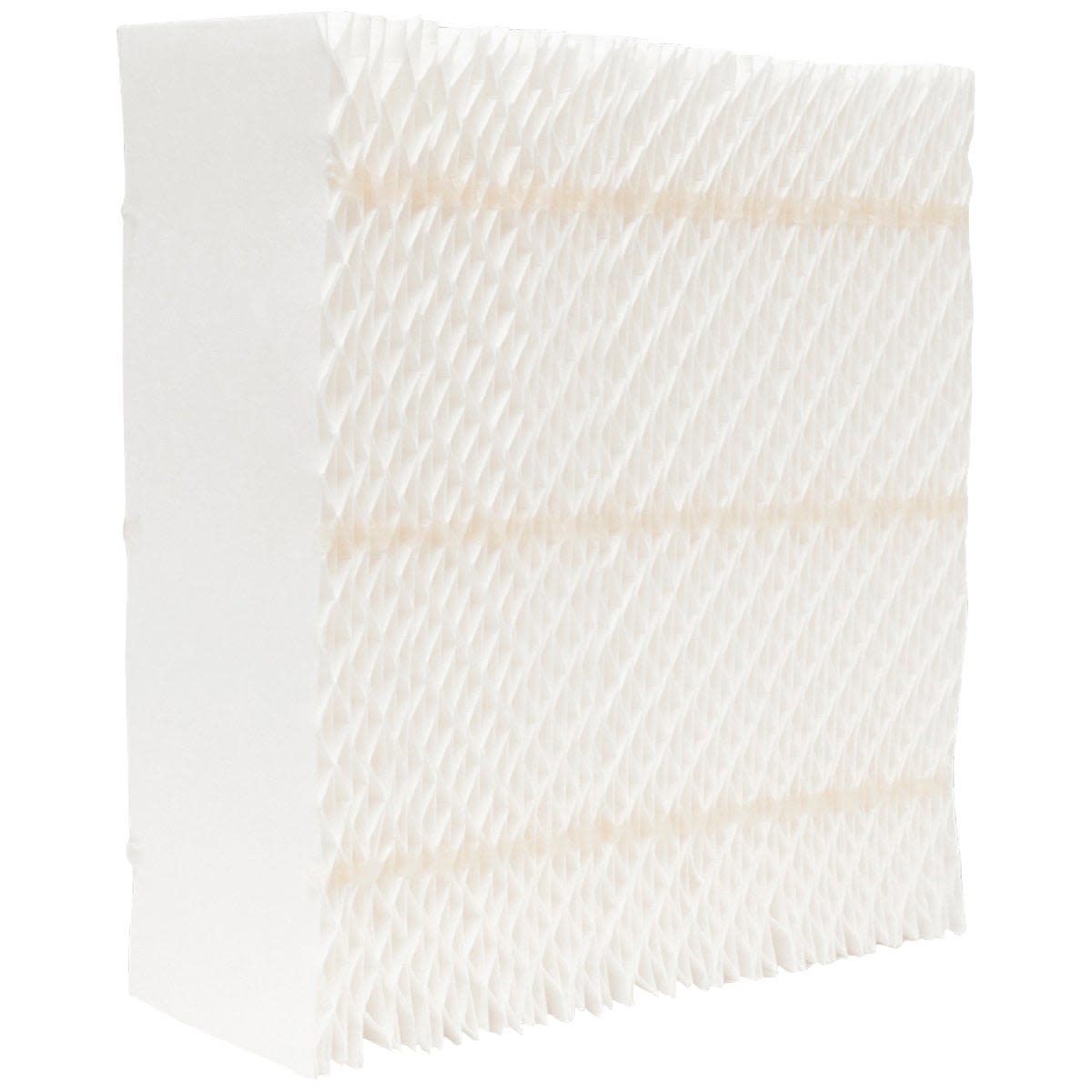 White replacement wick filter designed for humidifiers, enhancing indoor air moisture, available in home improvement tools.