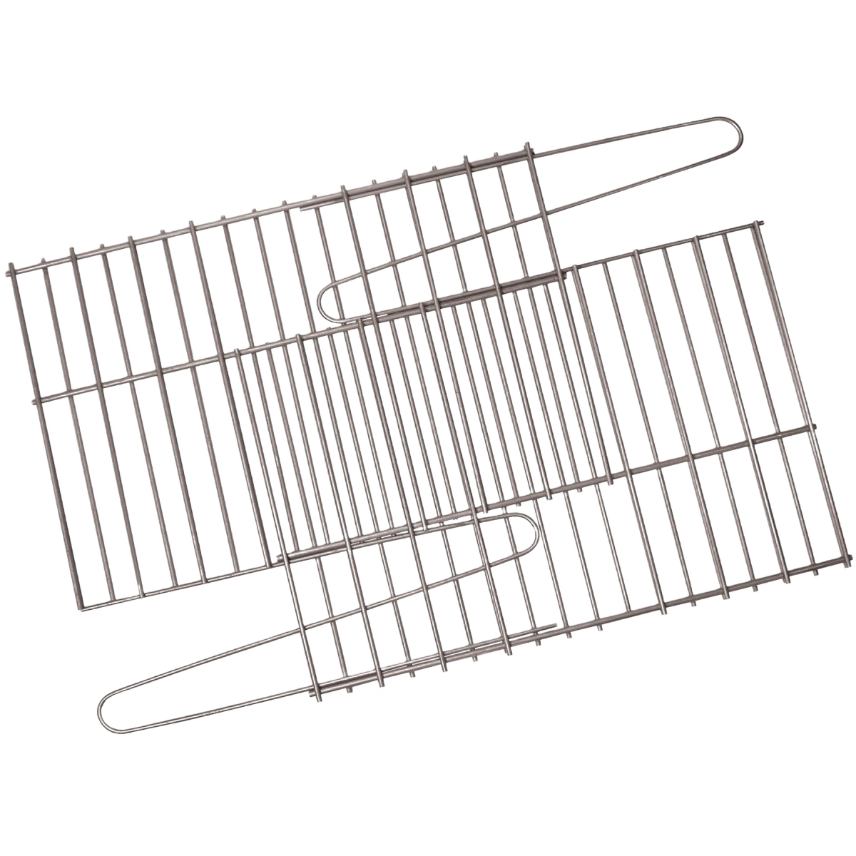 Adjustable steel grill grate for outdoor grilling with handles, ideal for lawn and garden grilling accessories collections