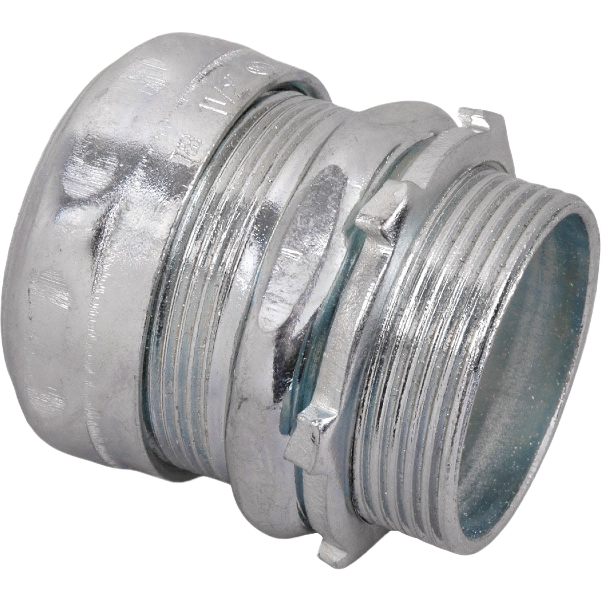 Galvanized compression conduit connector for electrical fittings in conduit and home improvement collections under $50