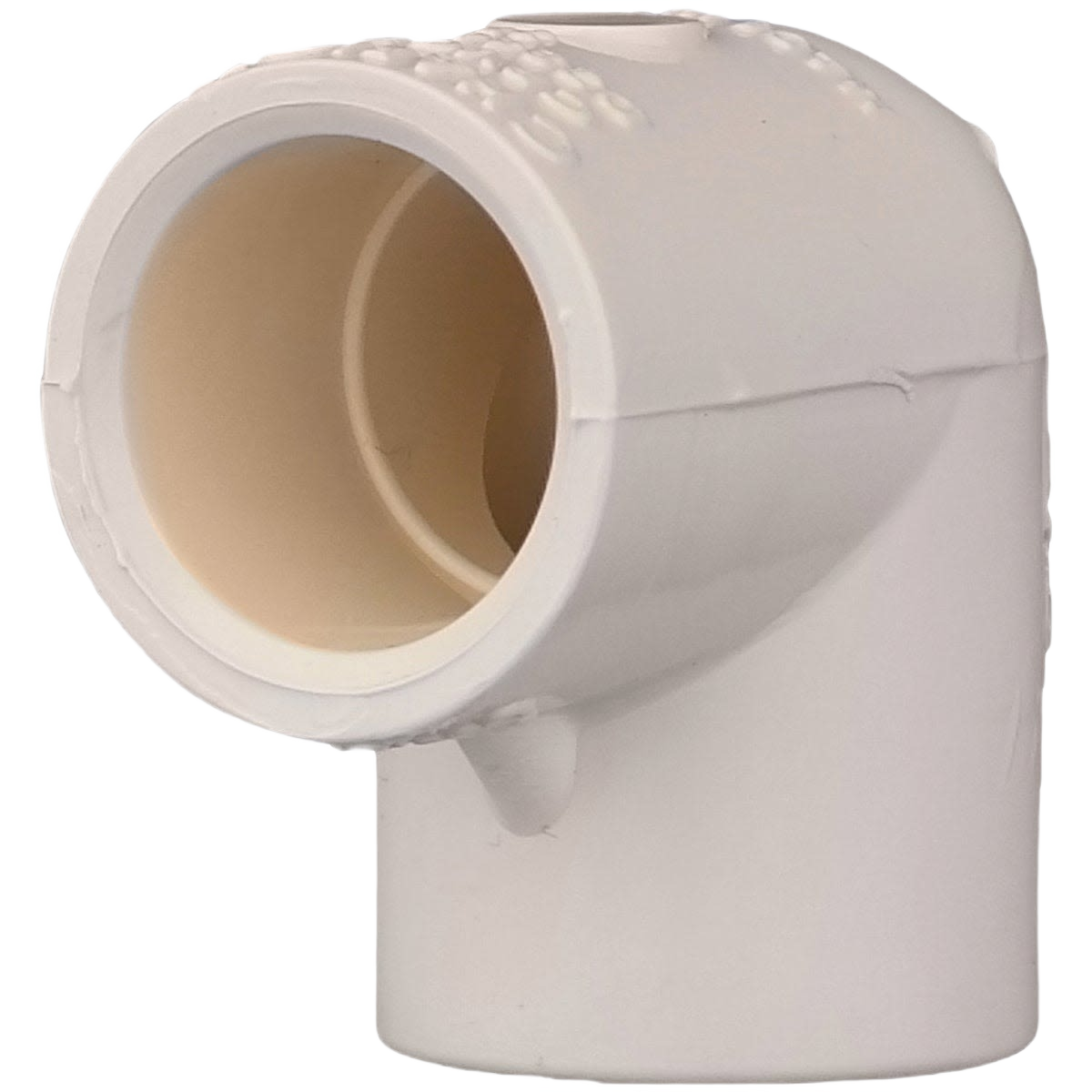 White CPVC 90-degree slip elbow pipe fitting for plumbing in pipes and fittings under $50 collection