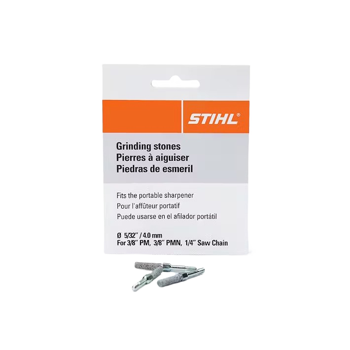 Pack of three grinding stones for portable chainsaw sharpeners in power tool and saw accessories collections under $50