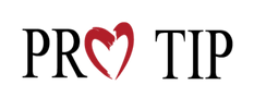Red heart shape formed by two brushstroke-style curved lines on a white background with a simple and modern appearance.