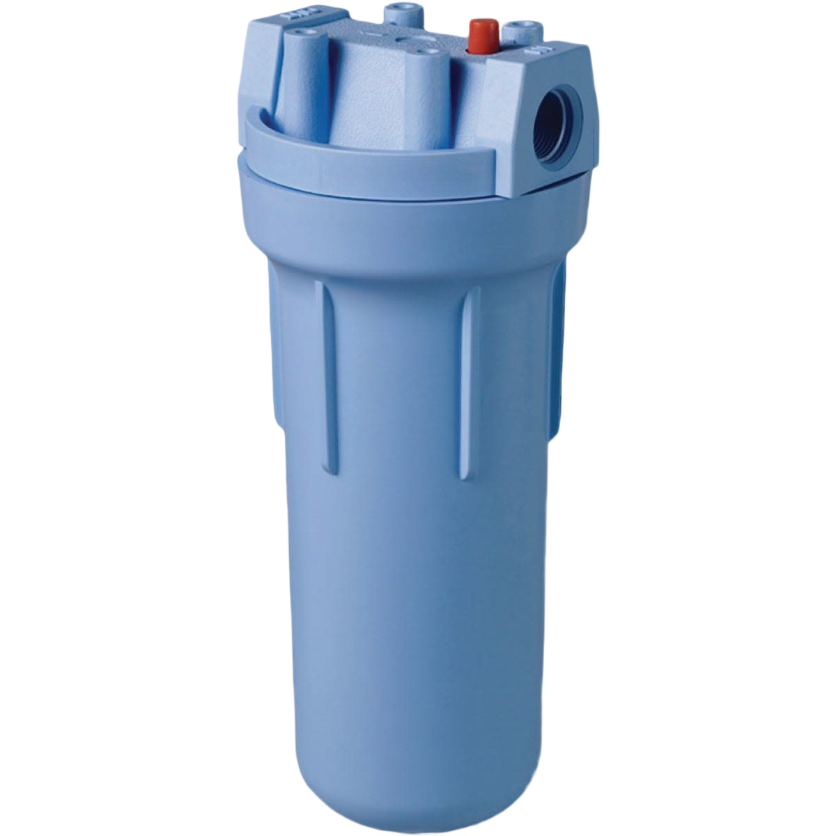 Blue whole house standard-duty water filter housing for home improvement and plumbing applications