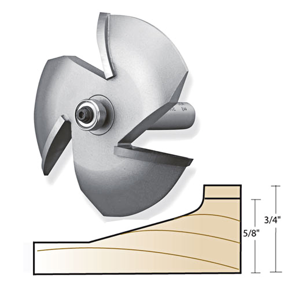 Whiteside 3-Wing Raised Panel Router Bit 1/2 in SH – Hartville Hardware