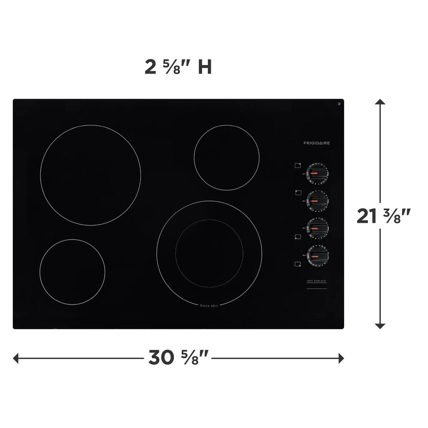 30" Electric Cooktop