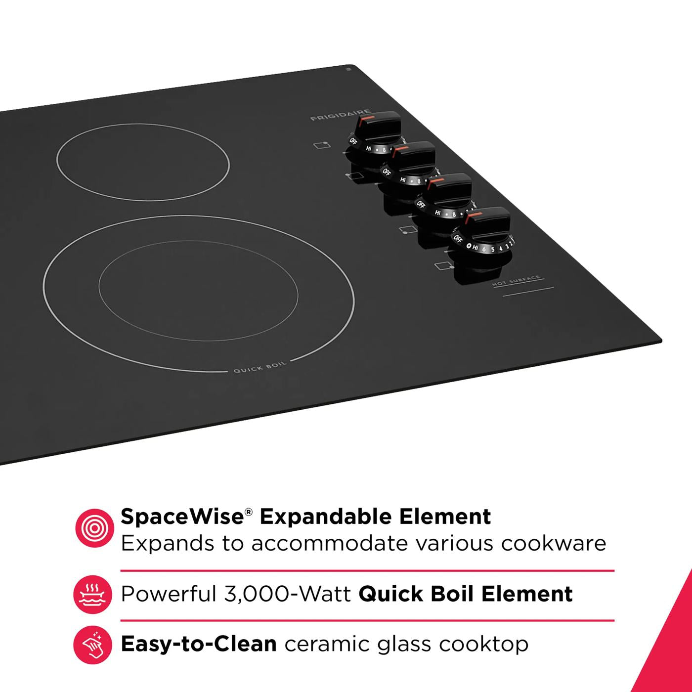30" Electric Cooktop