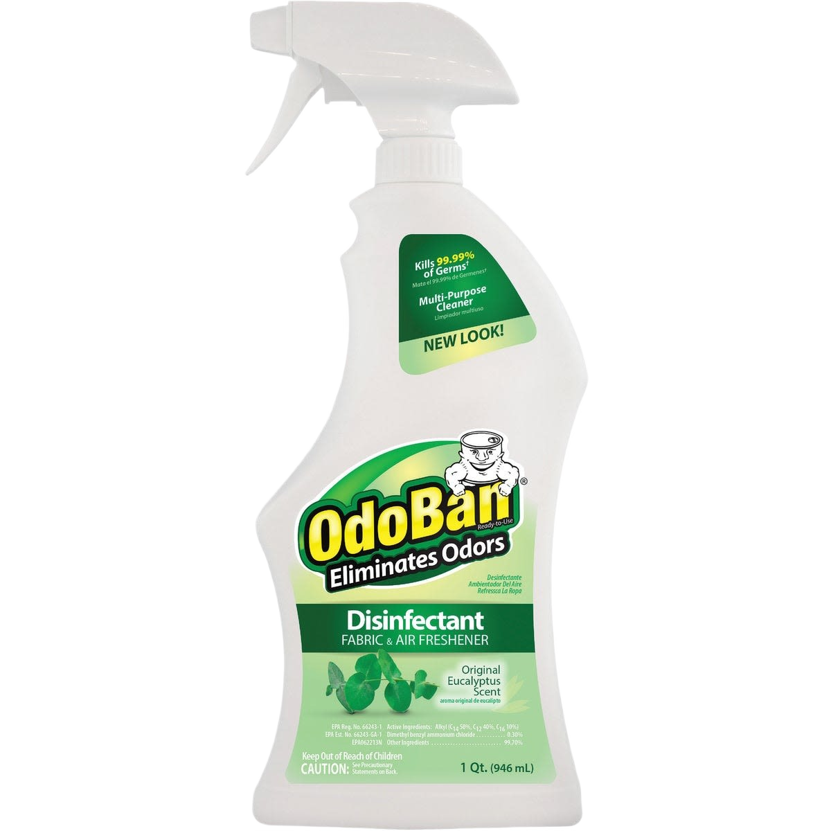 Spray bottle of OdoBan disinfectant and deodorizer for cleaning fabric and air in household items under $50 collection