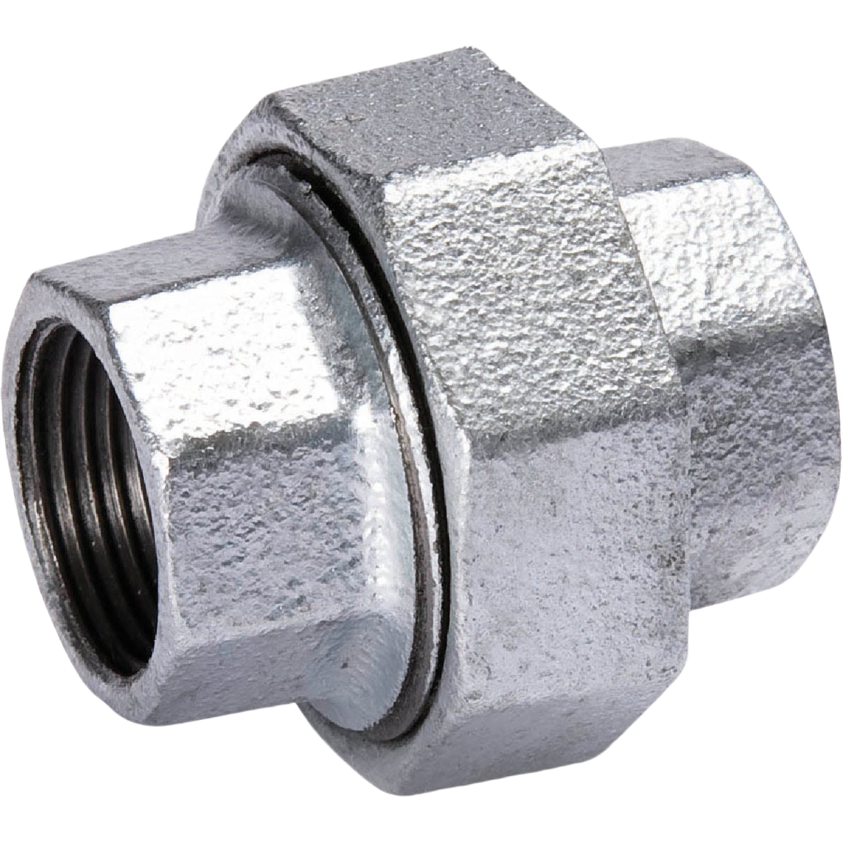 Galvanized iron pipe union fitting for plumbing, part of galvanized fittings under $50 for home improvement projects