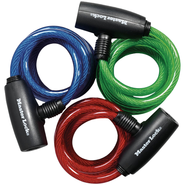 Master Lock 6 ft. Cable Bike Locks 3-Pack - Secure & Durable ...