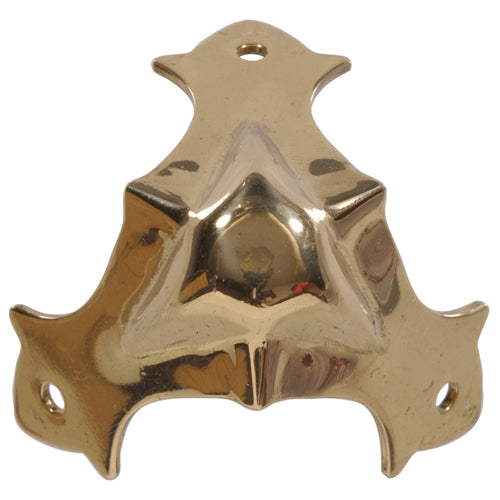 Bright brass solid brass decorative corner piece for hardware and shelving accessories under 50 dollars collections