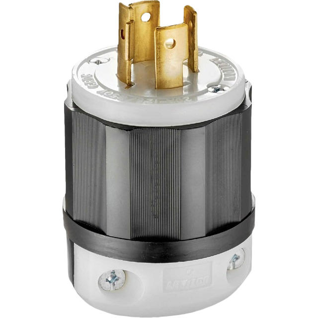 Industrial grade locking cord plug with 4-wire 3-pole design for electrical and home improvement supplies under $50 collections