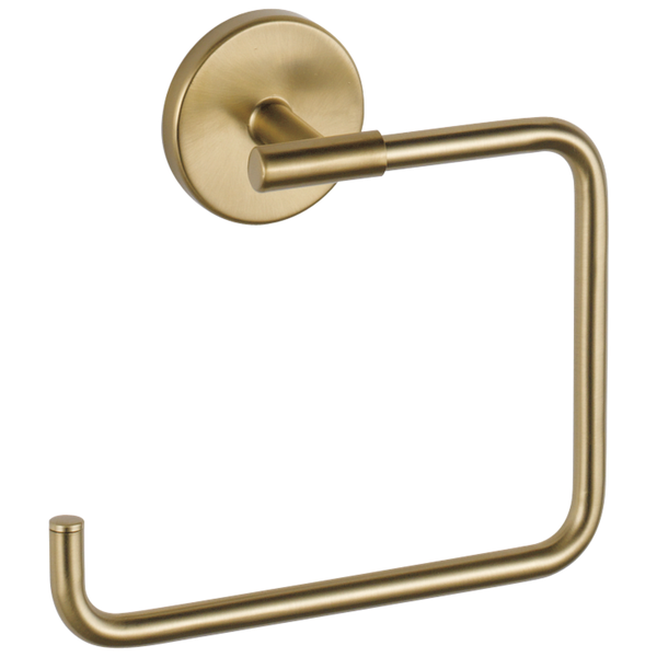 Champagne bronze towel ring with modern design for bathroom use in Accessories & Hardware and Under $50 collections