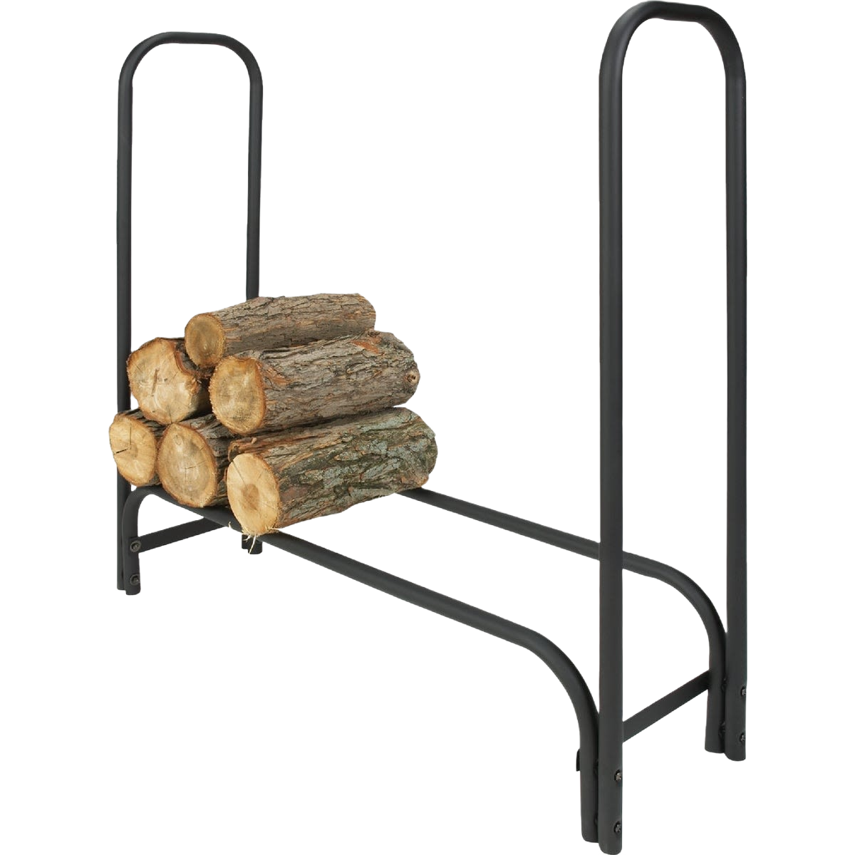 Transparent Log Storage Rack Home Impressions Tubular Log Rack – Durable Firewood Storage ...