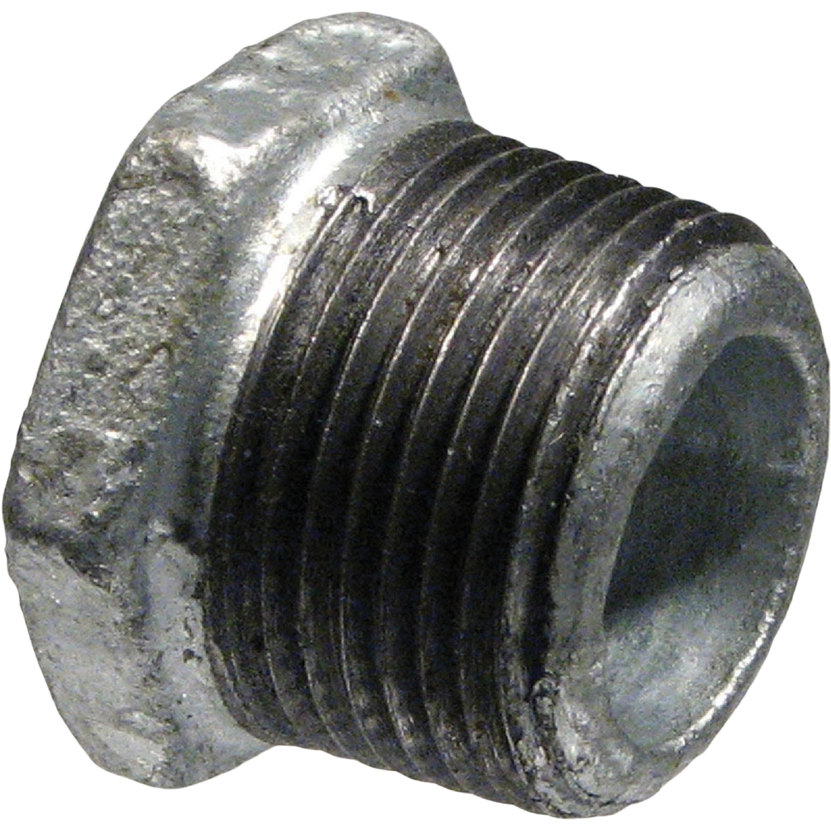 Galvanized hex bushing with threaded male and female fittings for plumbing and galvanized pipe connections under $50 collection