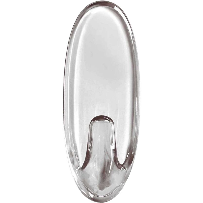 Clear adhesive outdoor window hook designed for damage-free hanging in home improvement and fastener projects under $50