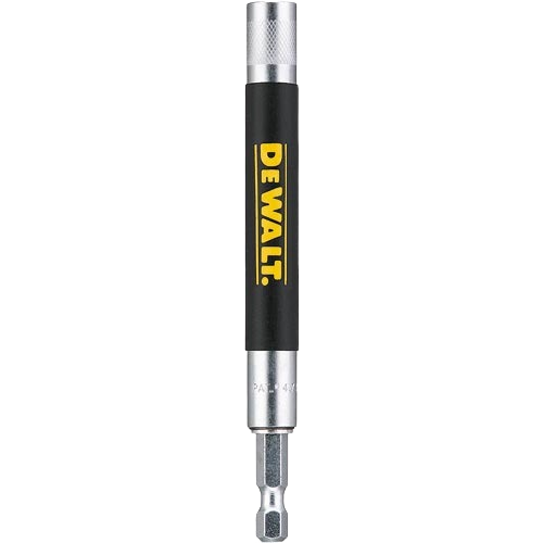 6-inch magnetic drive guide with black grip and silver steel ends for tools in Dewalt and Home Improvement collections under $50