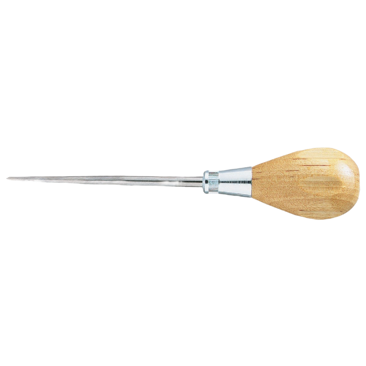 Wooden handle scratch awl with alloy steel blade for precise marking in woodworking and hand tools collections under $50