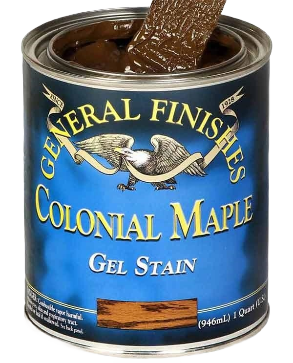 General Finishes Colonial Maple Gel Stain – 1 Quart – Hartville Hardware