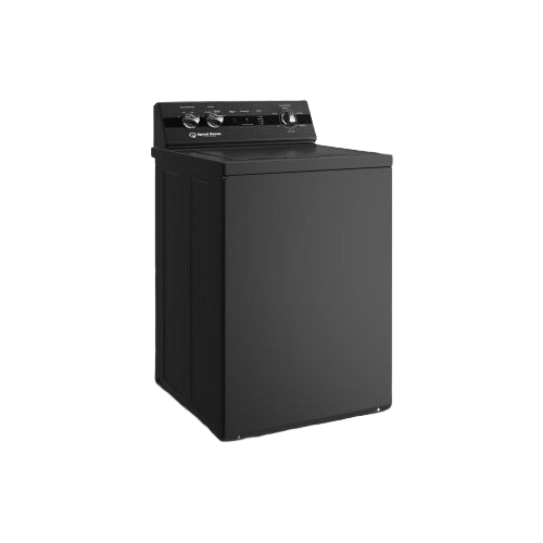 Matte black top load washer with durable dial controls from Washers, Appliances, and Washers & Dryers collections