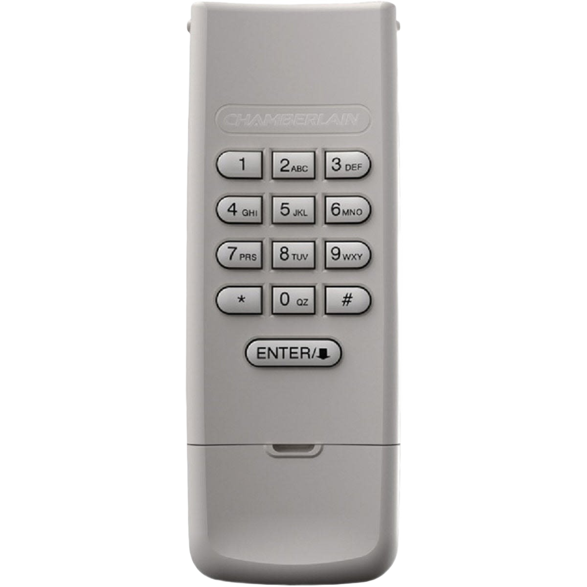 Wireless beige numeric keypad with enter button for garage door keyless entry in home improvement projects